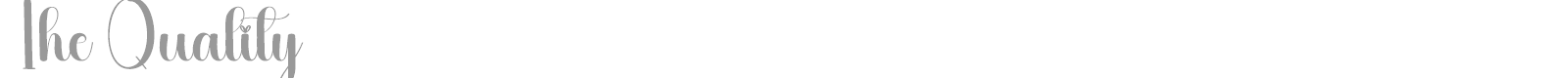 The Quality font preview
